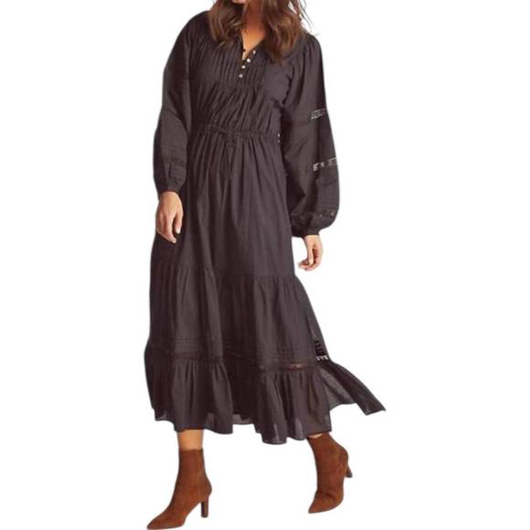 black maxi dress with white pleats White Off-Shoulder Pleated Maxi Dress XS